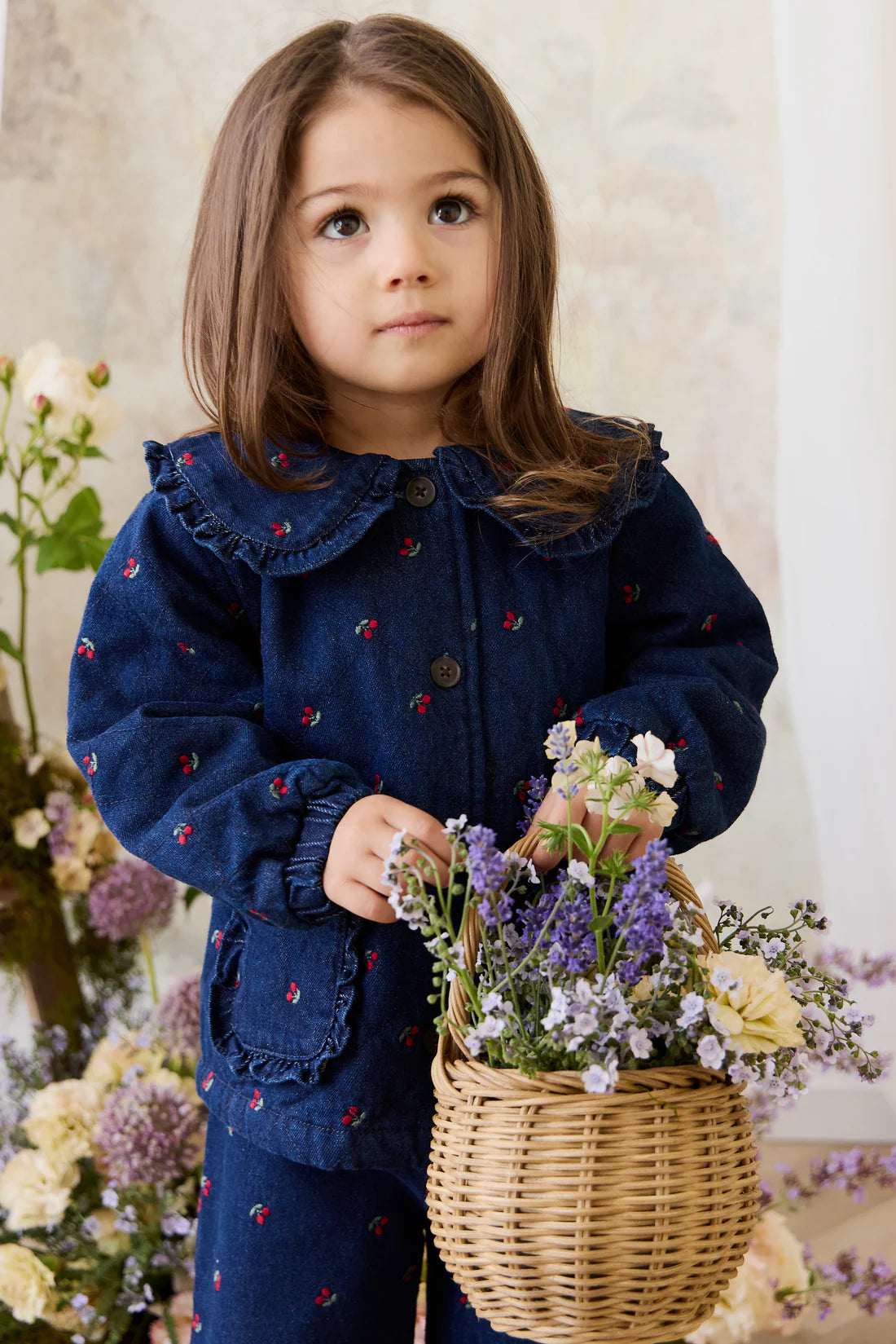Amandine Jacket - Cerise Denim | Jamie Kay