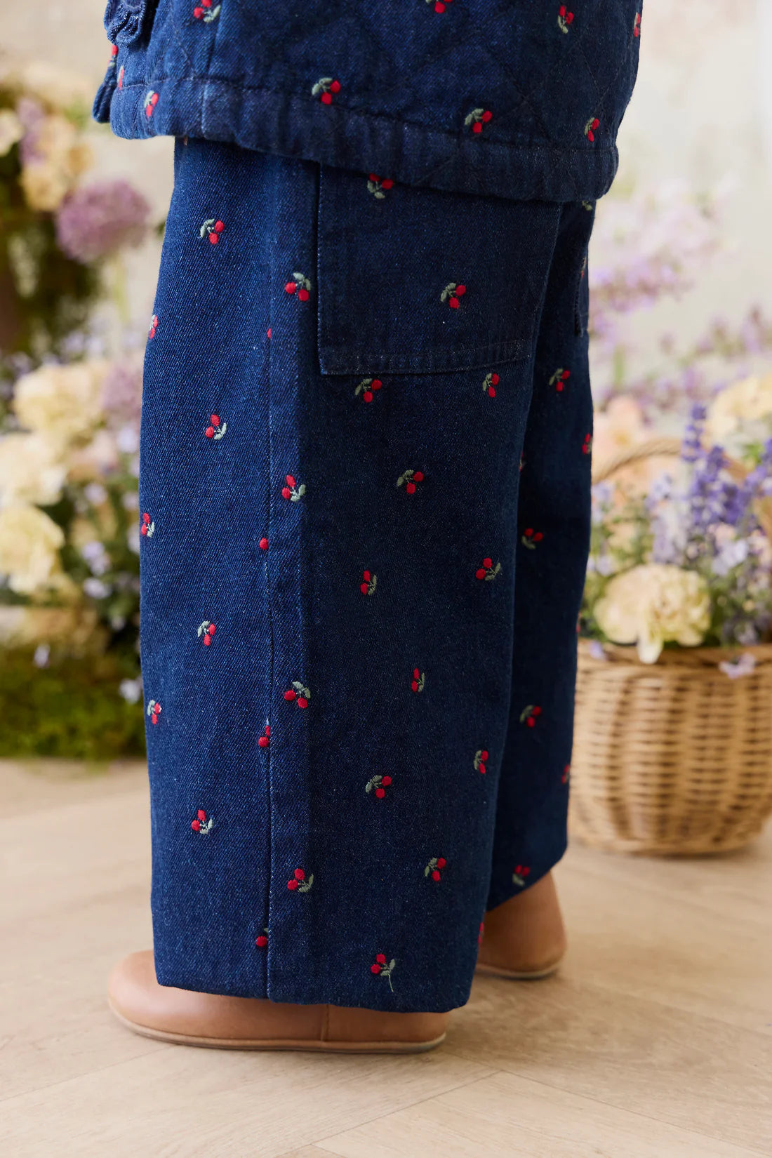 Amandine Pant - Cerise Denim | Jamie Kay