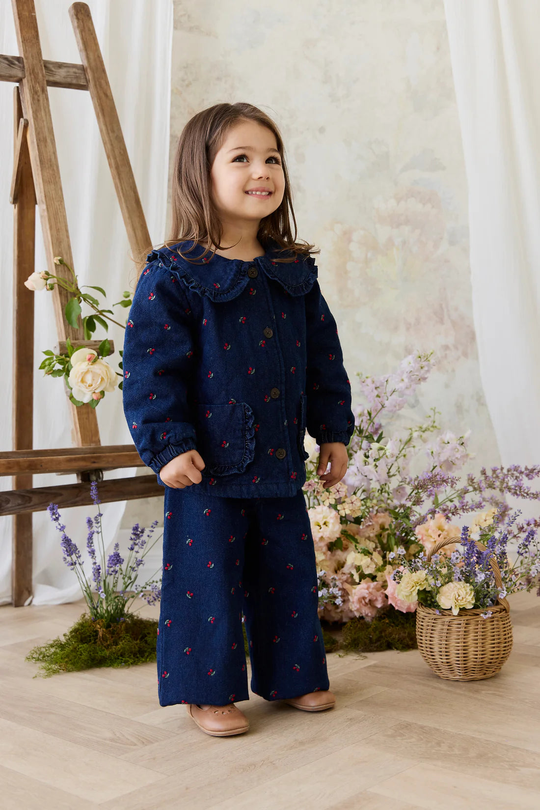 Amandine Jacket - Cerise Denim | Jamie Kay