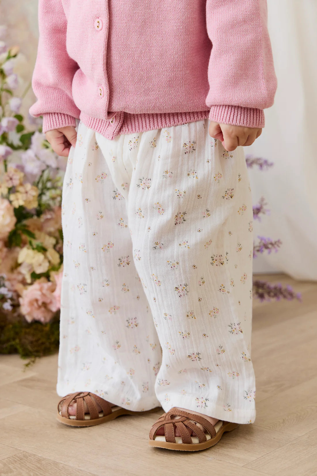 Organic Cotton Muslin Odette Pant - Ayla Whisper | Jamie Kay