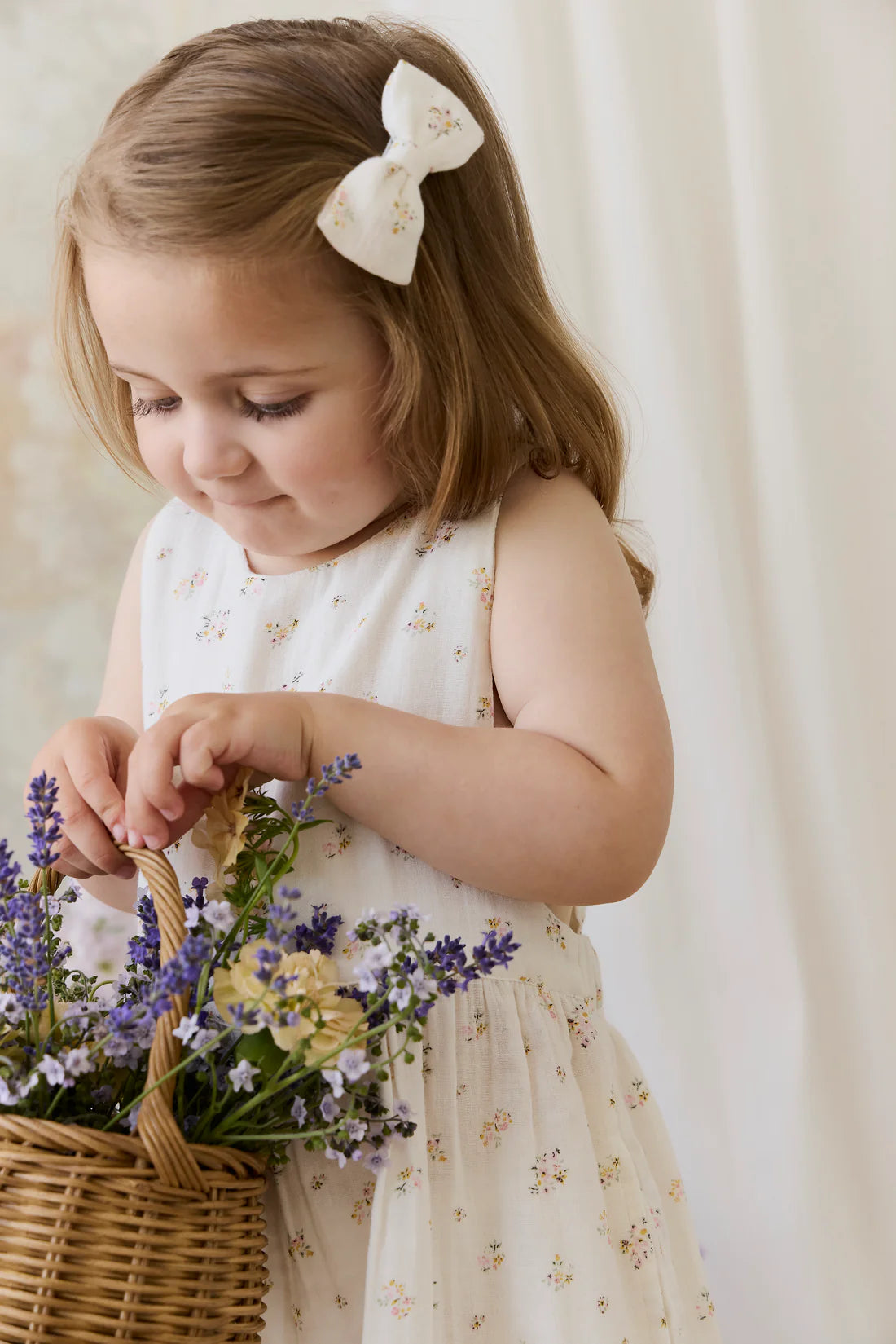 Organic Cotton Desiree Bow - Ayla Whisper | Jamie Kay