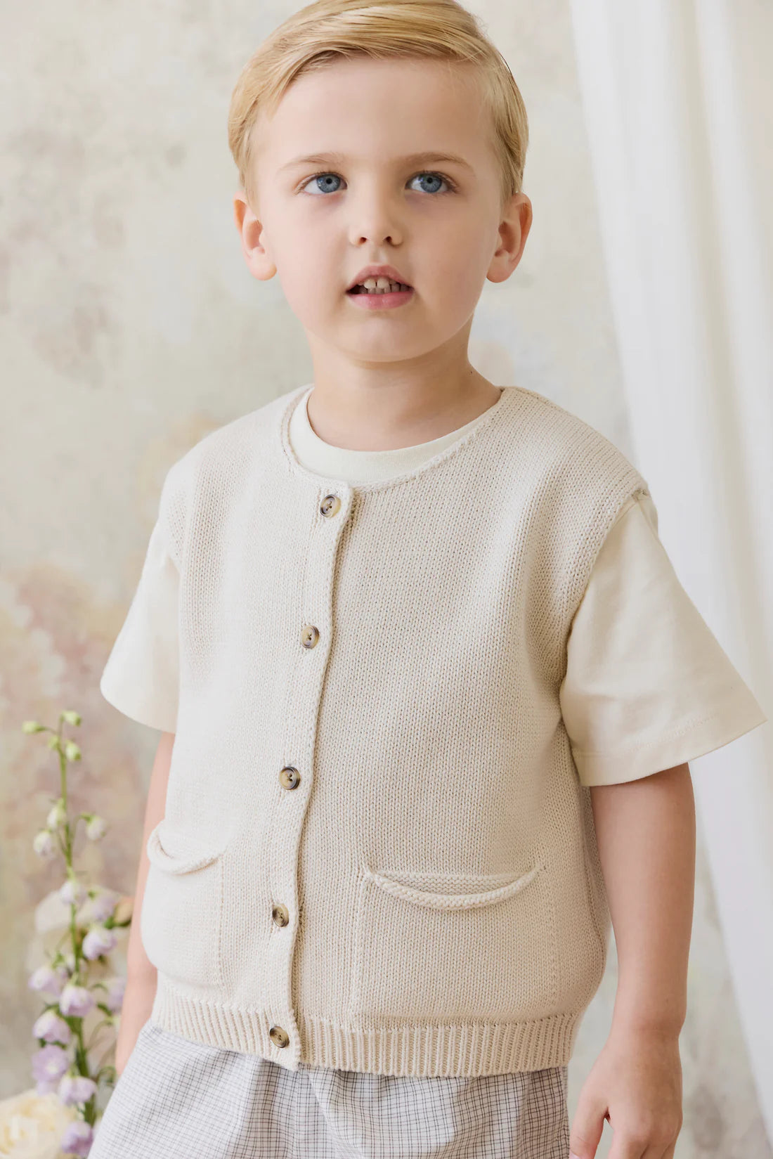 Flynn Vest - Vanilla | Jamie Kay