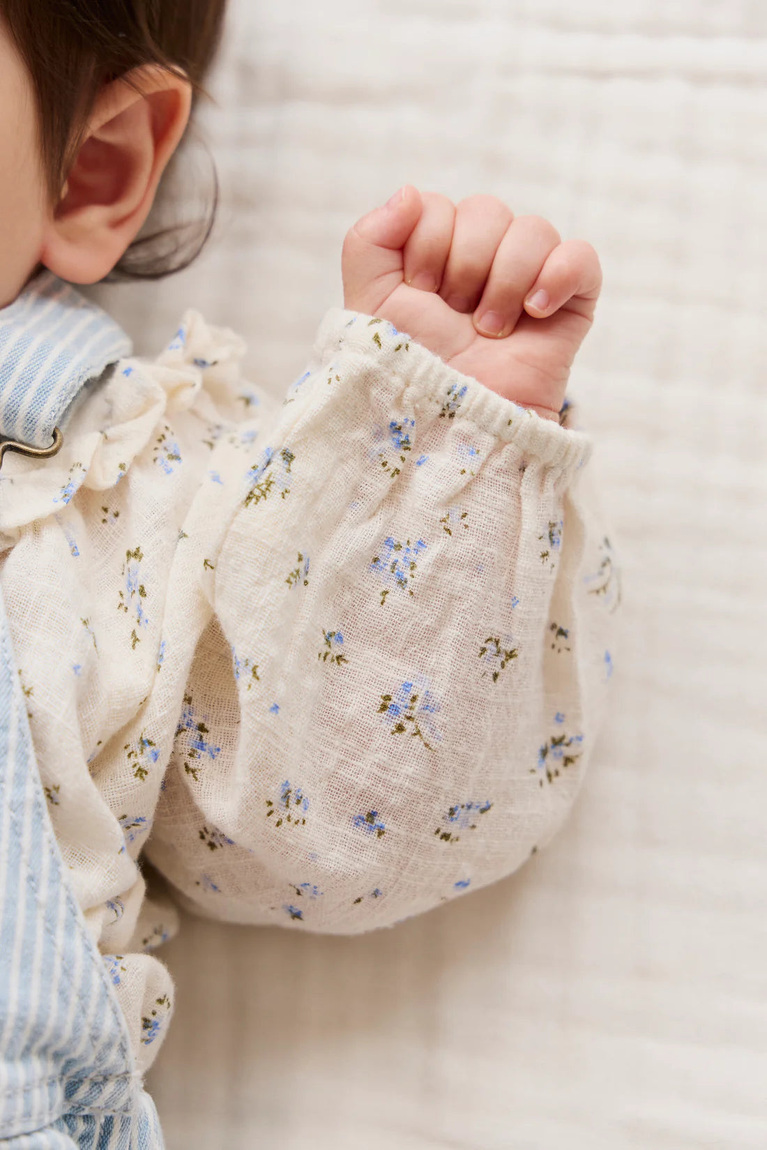 Organic Cotton Nathalie Blouse - Juniper Fields Blue | Jamie Kay