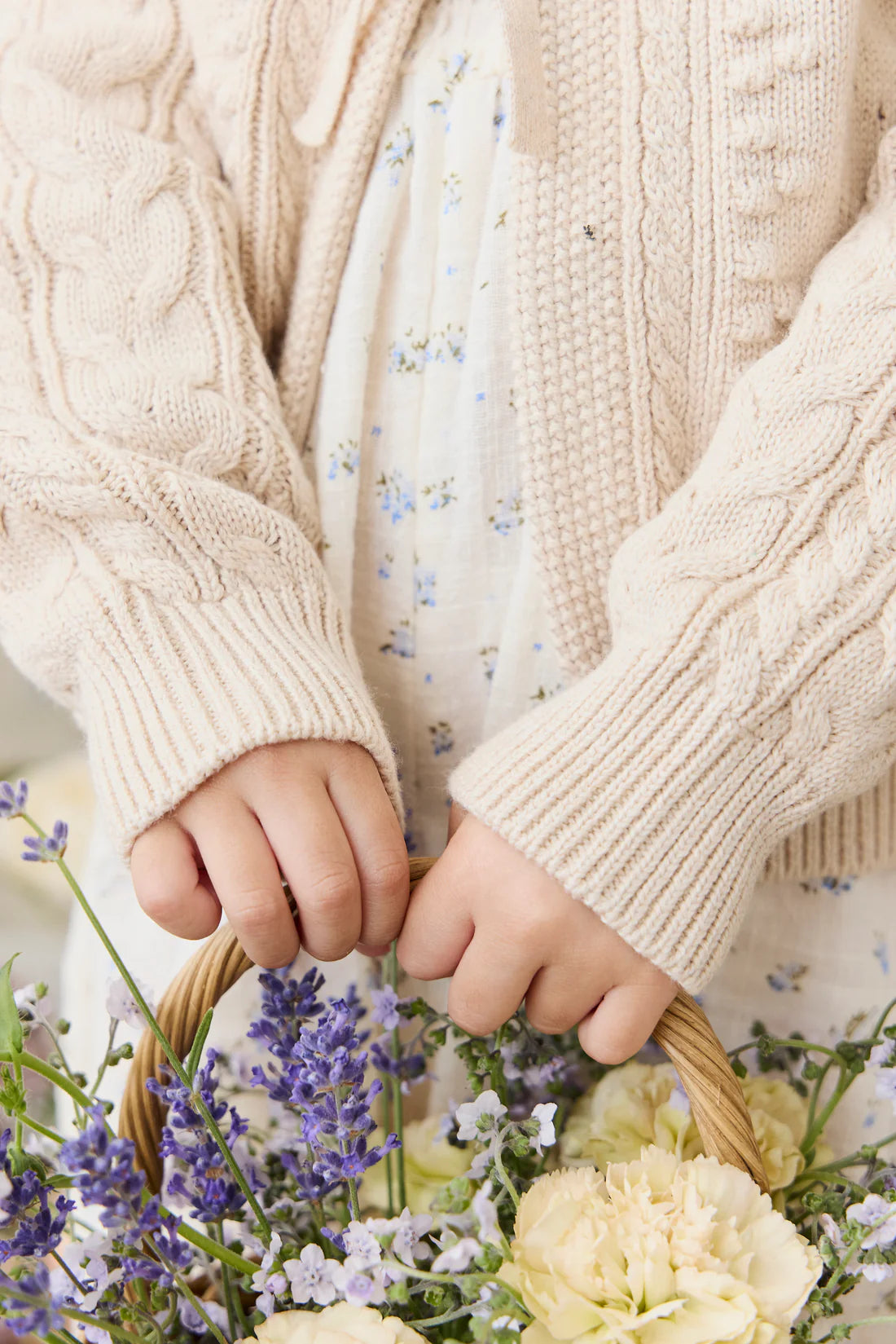 Josephine Cardigan - Light Oatmeal Marle | Jamie Kay