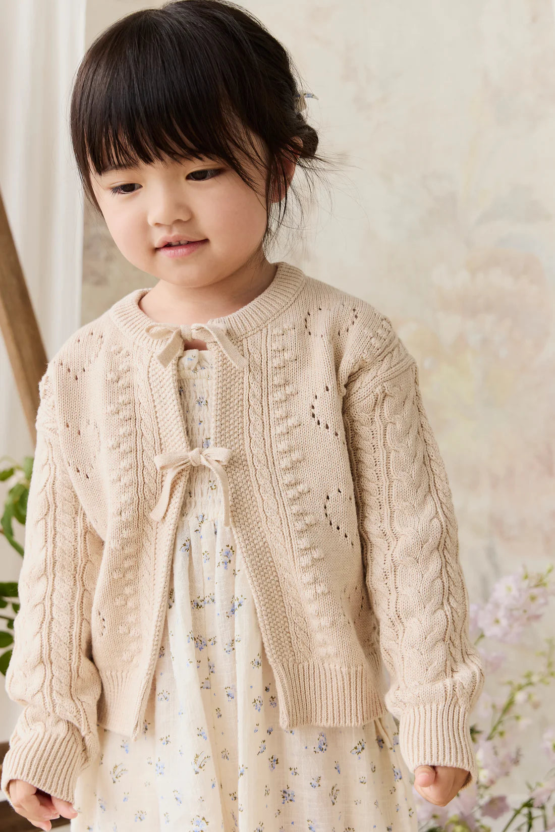 Josephine Cardigan - Light Oatmeal Marle | Jamie Kay