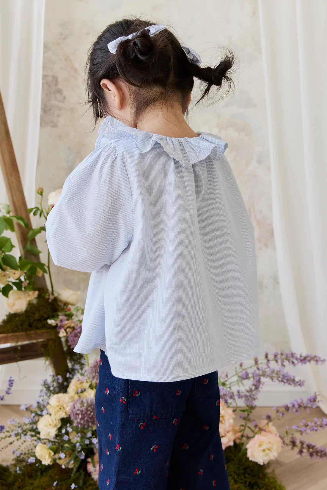 Organic Cotton Gaelle Top - Petite Check | Jamie Kay