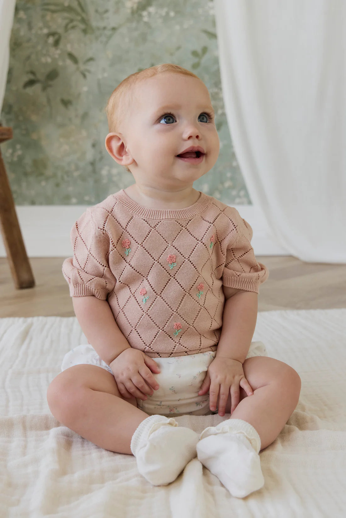 Alexandra Top - Rose Mist Alexandra Flower | Jamie Kay