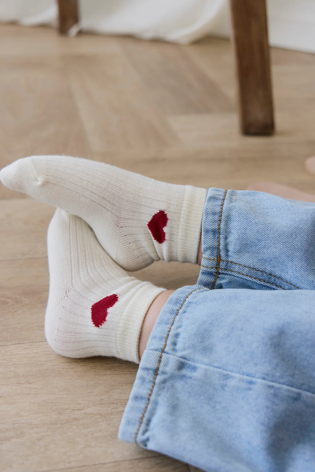 Bellamy Sock - Bellamy Heart Urban Red | Jamie Kay