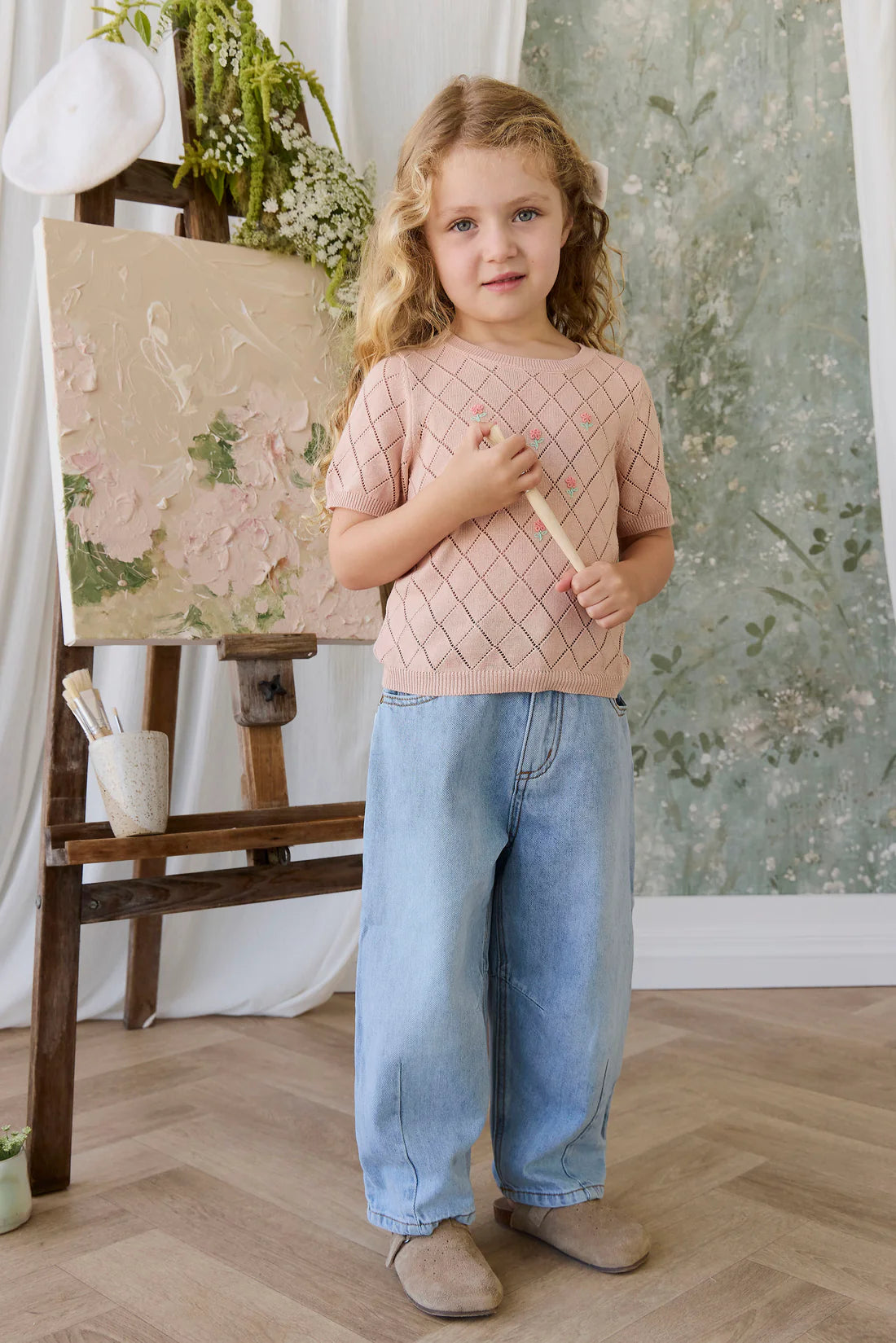 Alexandra Top - Rose Mist Alexandra Flower | Jamie Kay