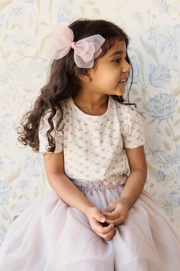 Organic Cotton Tasha Top - Rose Floral Pink | Jamie Kay