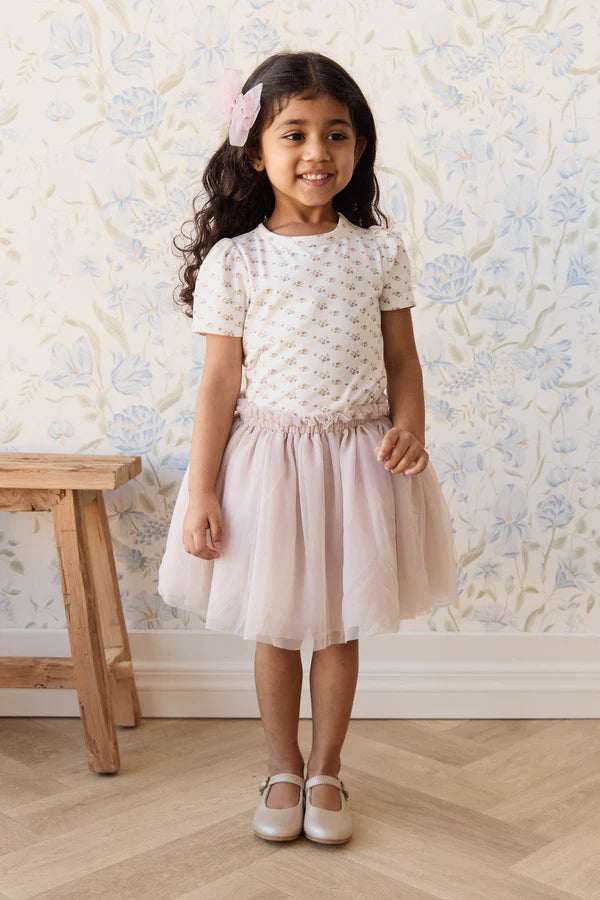 Organic Cotton Tasha Top - Rose Floral Pink | Jamie Kay