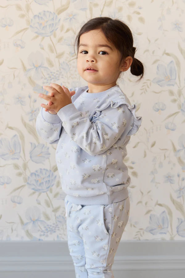 Organic Cotton Maple Sweatshirt - Rose Floral Smoke | Jamie Kay