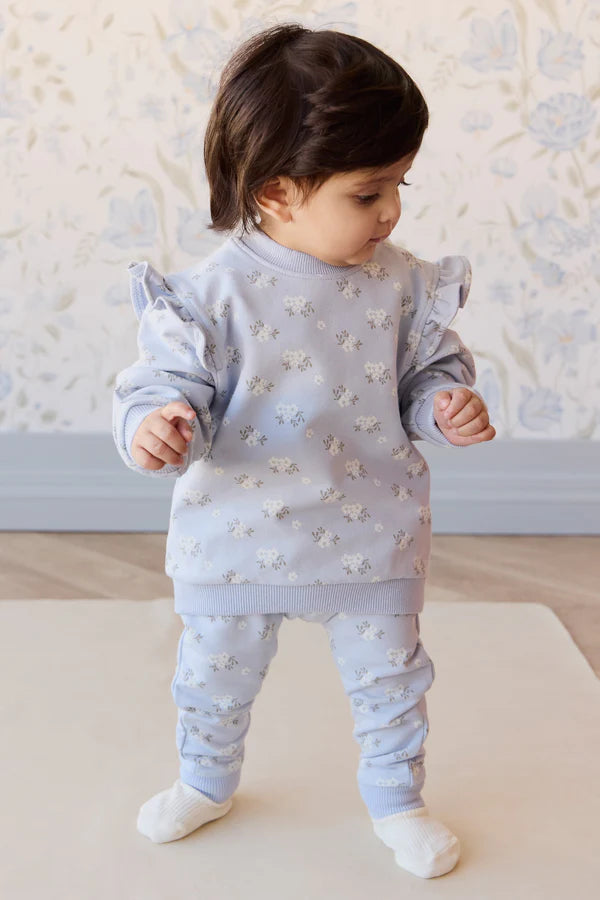 Organic Cotton Maple Sweatshirt - Rose Floral Smoke | Jamie Kay