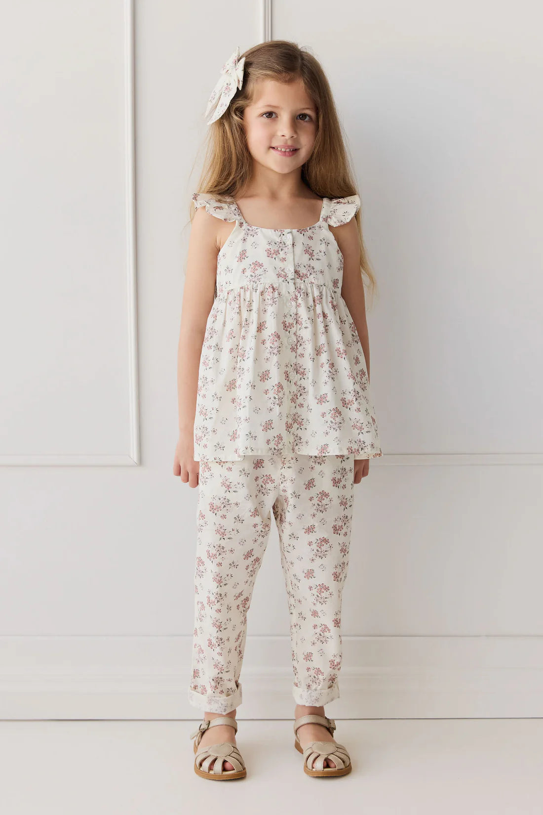 Organic Cotton Elodie Pant - Selena Blush | Jamie Kay