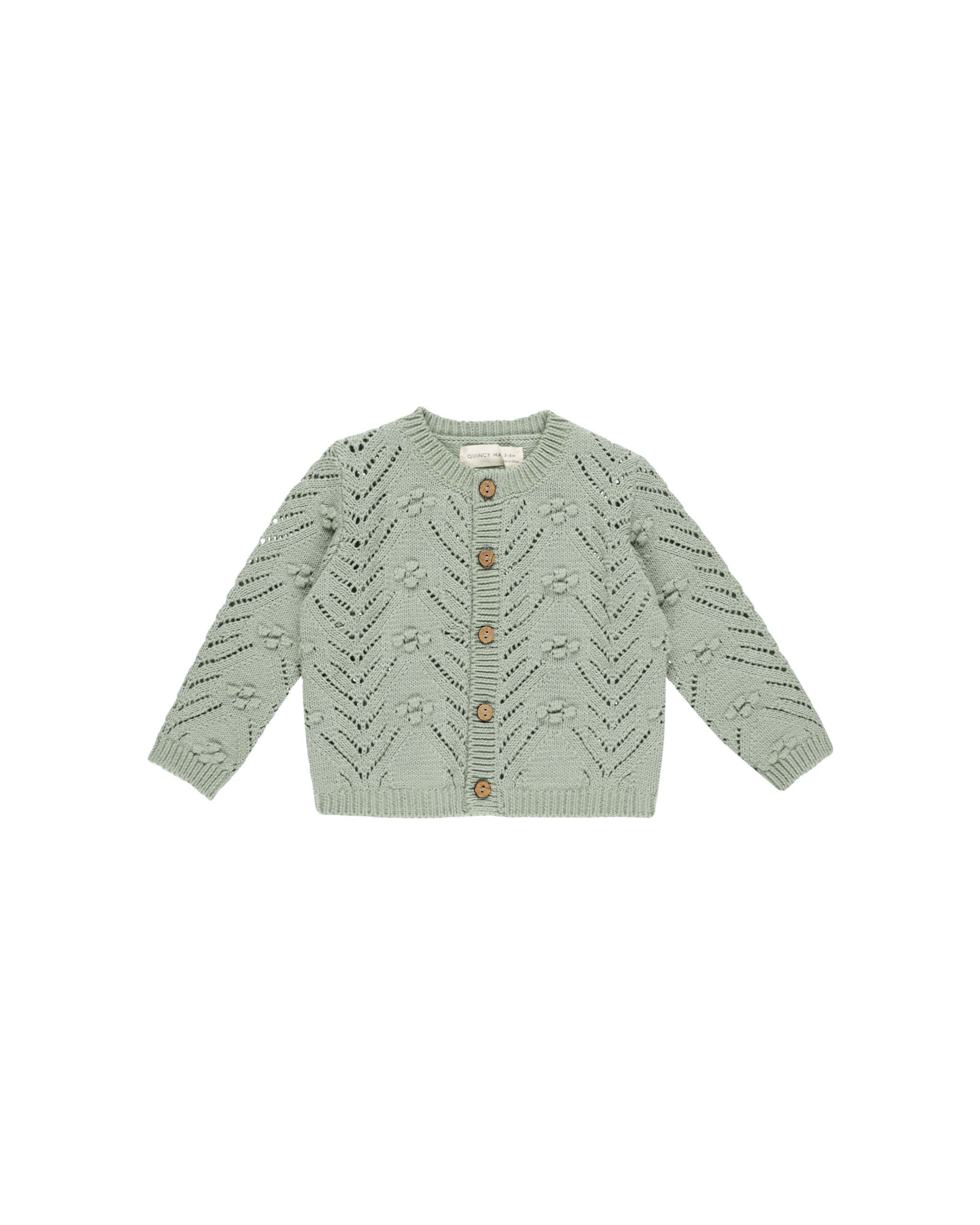 Knit Cardigan || Sage | Quincy Mae