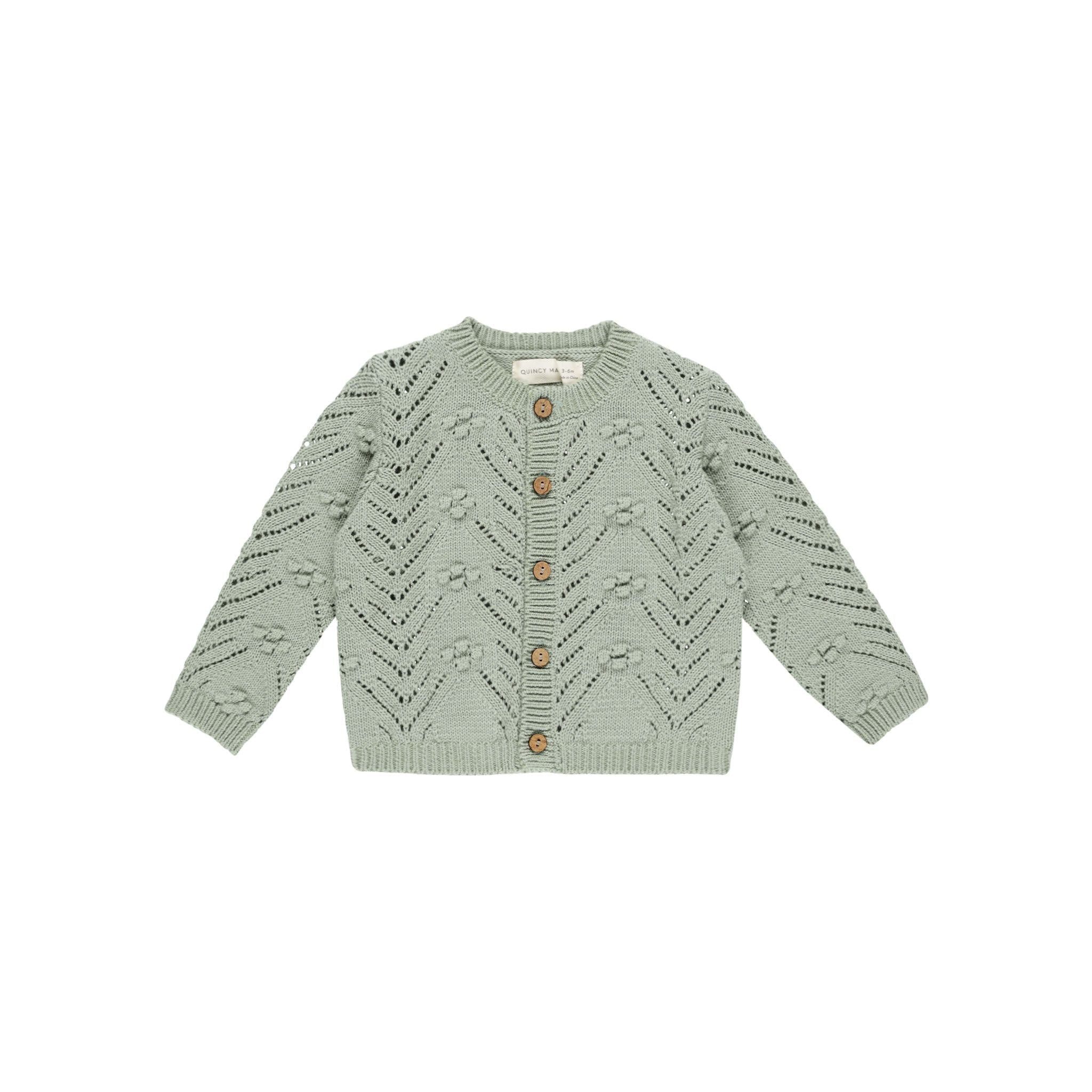 Knit Cardigan || Sage | Quincy Mae