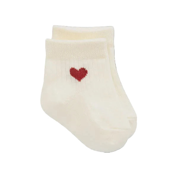 Bellamy Sock - Bellamy Heart Urban Red | Jamie Kay