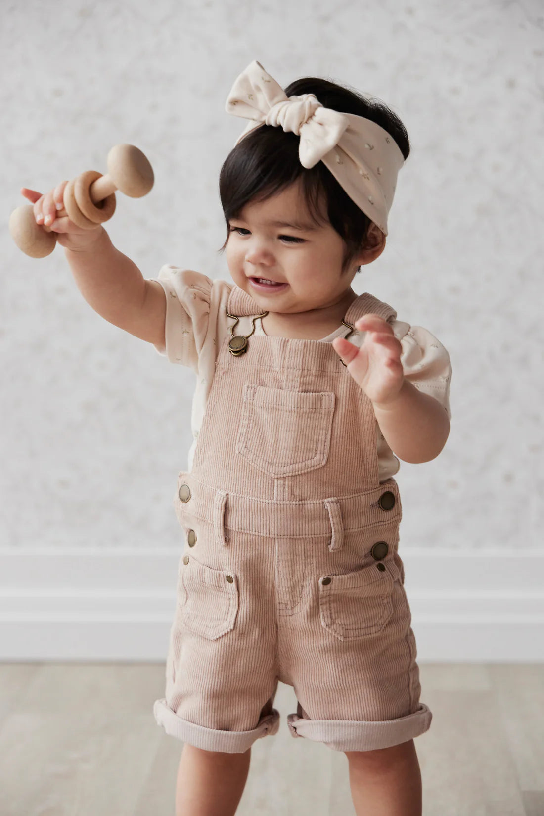 Organic Cotton Headband - Elenore Pink Tint | Jamie Kay