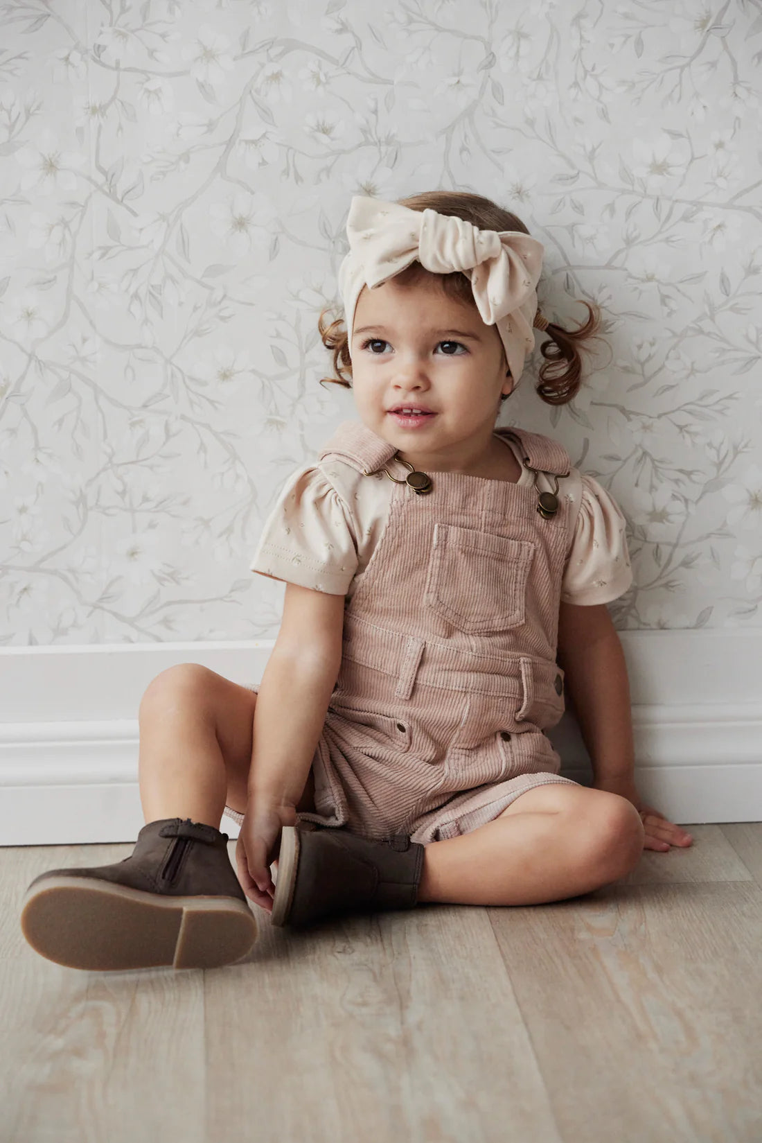 Organic Cotton Headband - Elenore Pink Tint | Jamie Kay