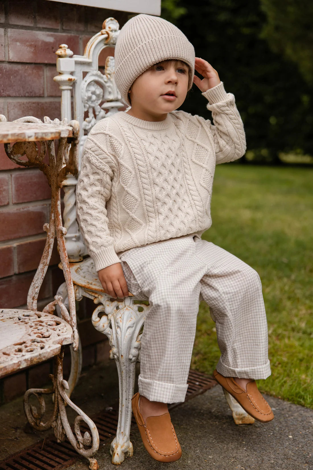 Sawyer Knit Jumper - Vanilla | Jamie Kay