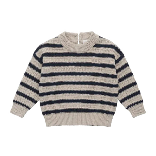 Byron Jumper - Byron Stripe Oat/Eclipse | Jamie Kay