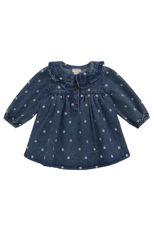 Ira Dress - Josie Floral Denim | Jamie Kay