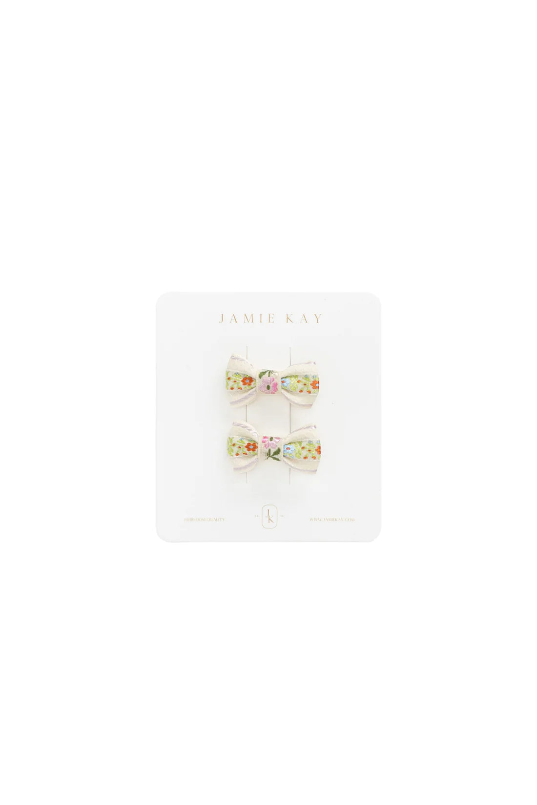 Julia Hair Clip Set - Pink Floral | Jamie Kay