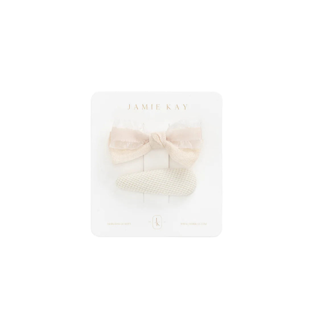 Lucie Hair Clip Set - White Swan | Jamie Kay