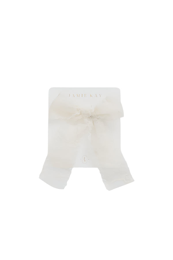 Violette Lace Bow - Star White | Jamie Kay