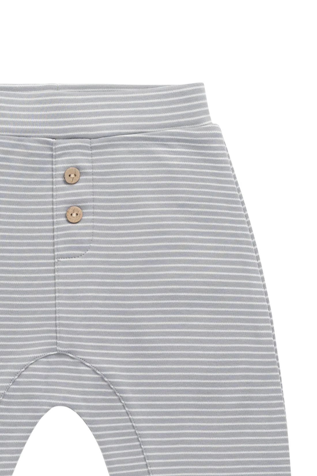 Pima Cotton Wesley Pant - Fine Stripe Missouri/Parchment | Jamie Kay