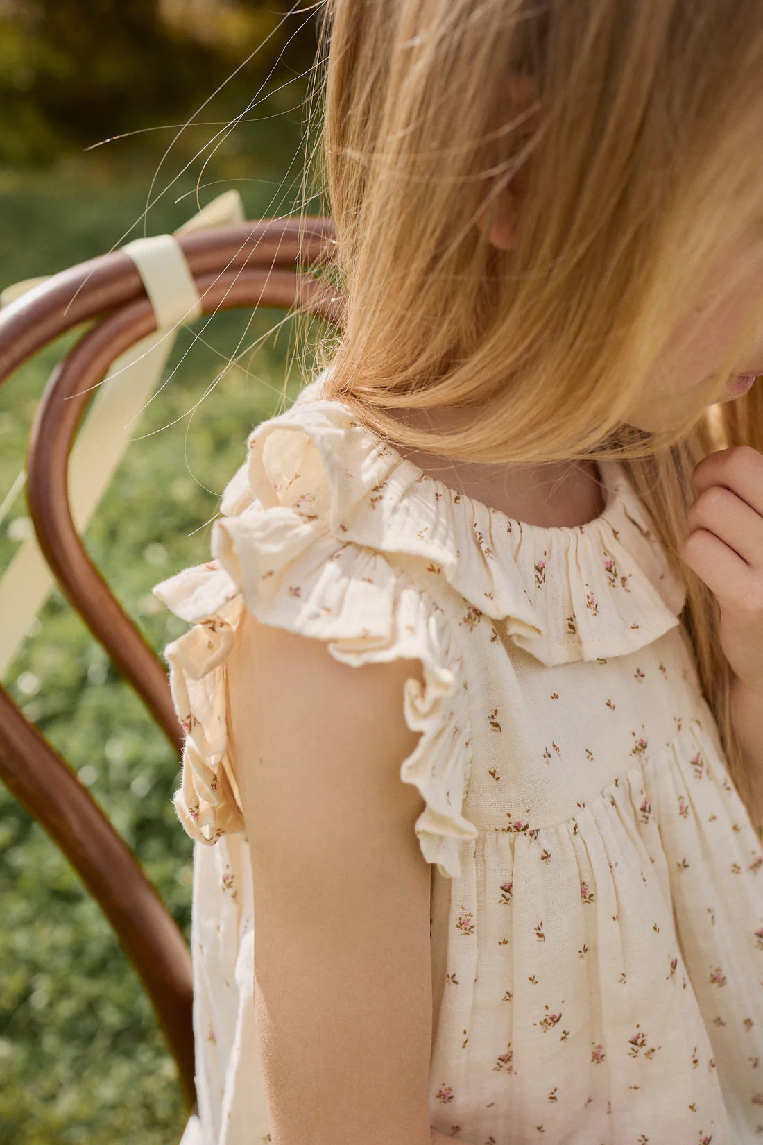 Organic Cotton Muslin Banks Blouse - Dina Antique | Jamie Kay