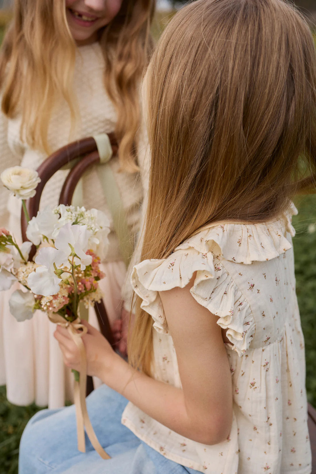 Organic Cotton Muslin Banks Blouse - Dina Antique | Jamie Kay