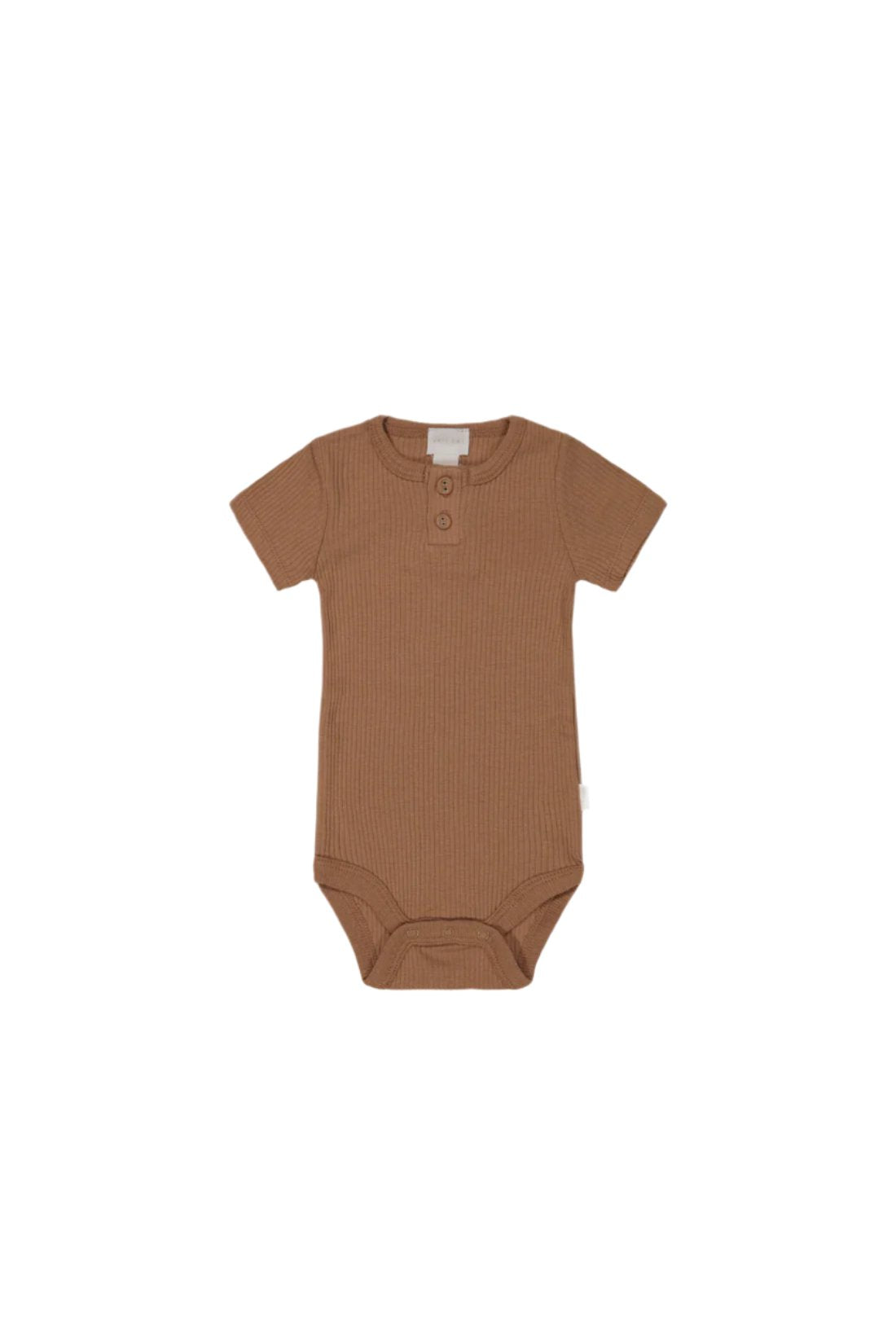 Organic Cotton Modal Darcy Rib Tee Bodysuit - Baker | Jamie Kay