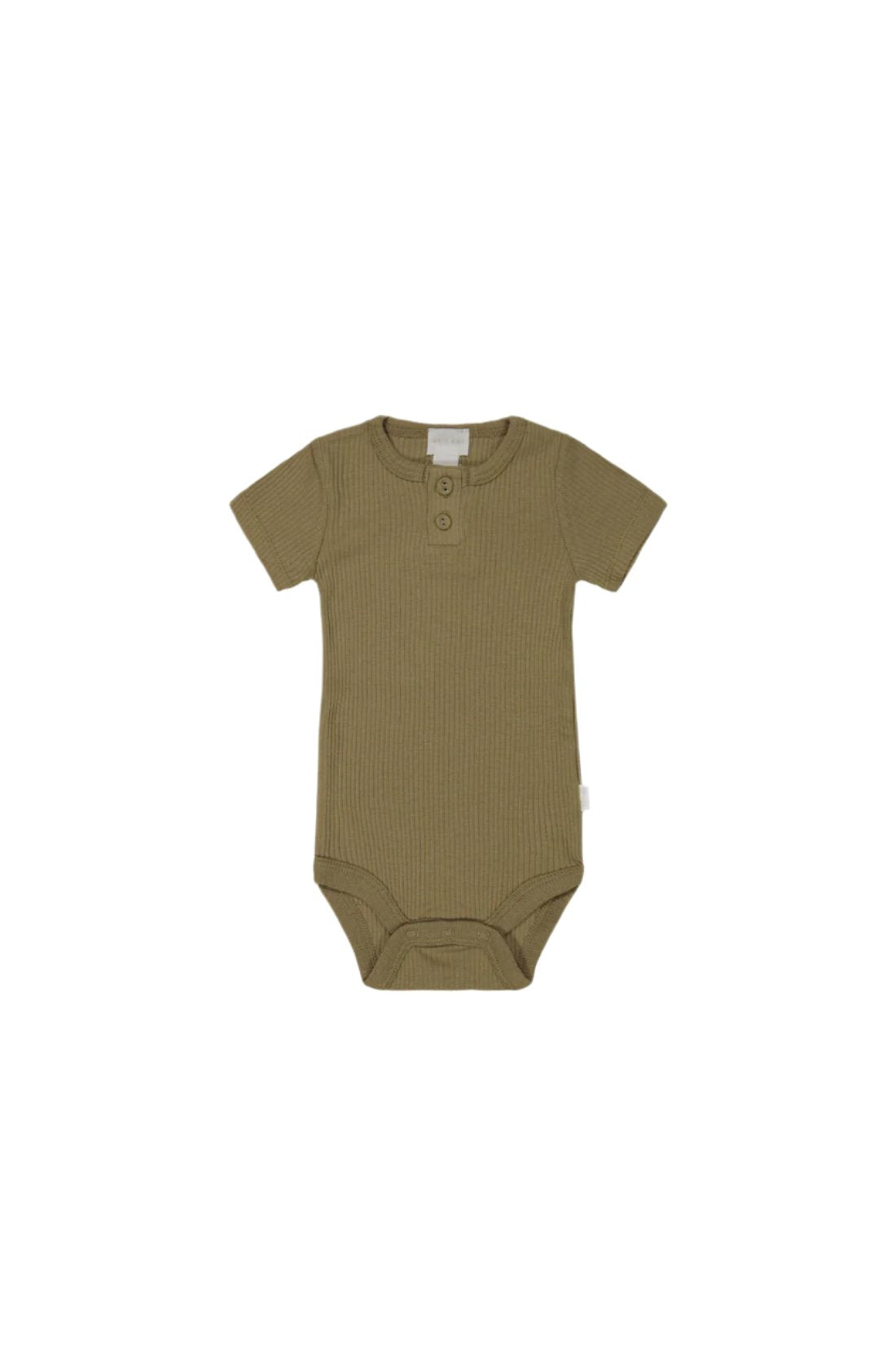 Organic Cotton Modal Darcy Rib Tee Bodysuit - Buffalo | Jamie Kay