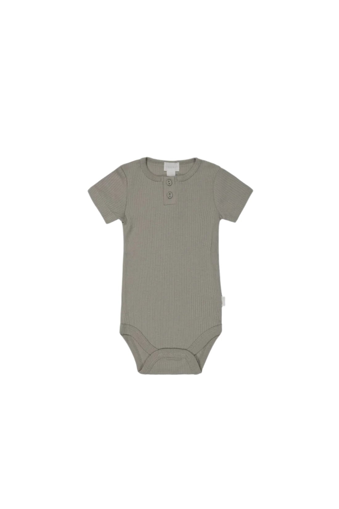 Organic Cotton Modal Darcy Rib Tee Bodysuit - Twig | Jamie Kay