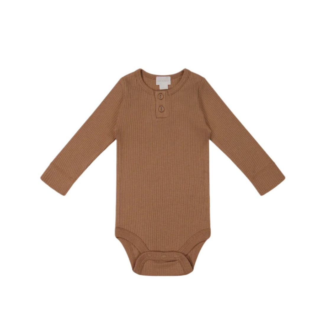 Organic Cotton Modal Long Sleeve Bodysuit - Baker | Jamie Kay