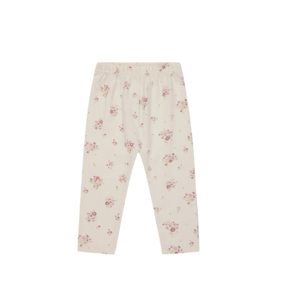 Organic Cotton Everyday Legging - Lauren Floral Tofu | Jamie Kay