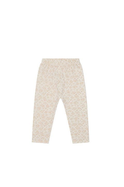 Organic Cotton Everyday Legging - Rosalie Floral Mauve | Jamie Kay