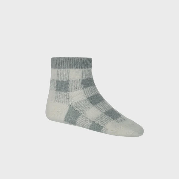 Gingham Sock - Storm Grey | Jamie Kay