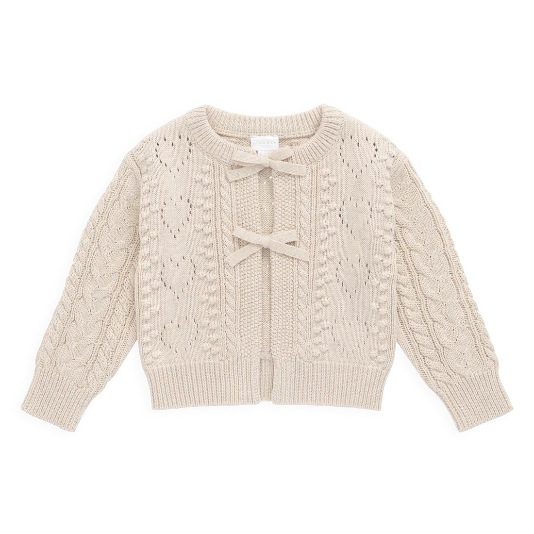 Josephine Cardigan - Light Oatmeal Marle | Jamie Kay