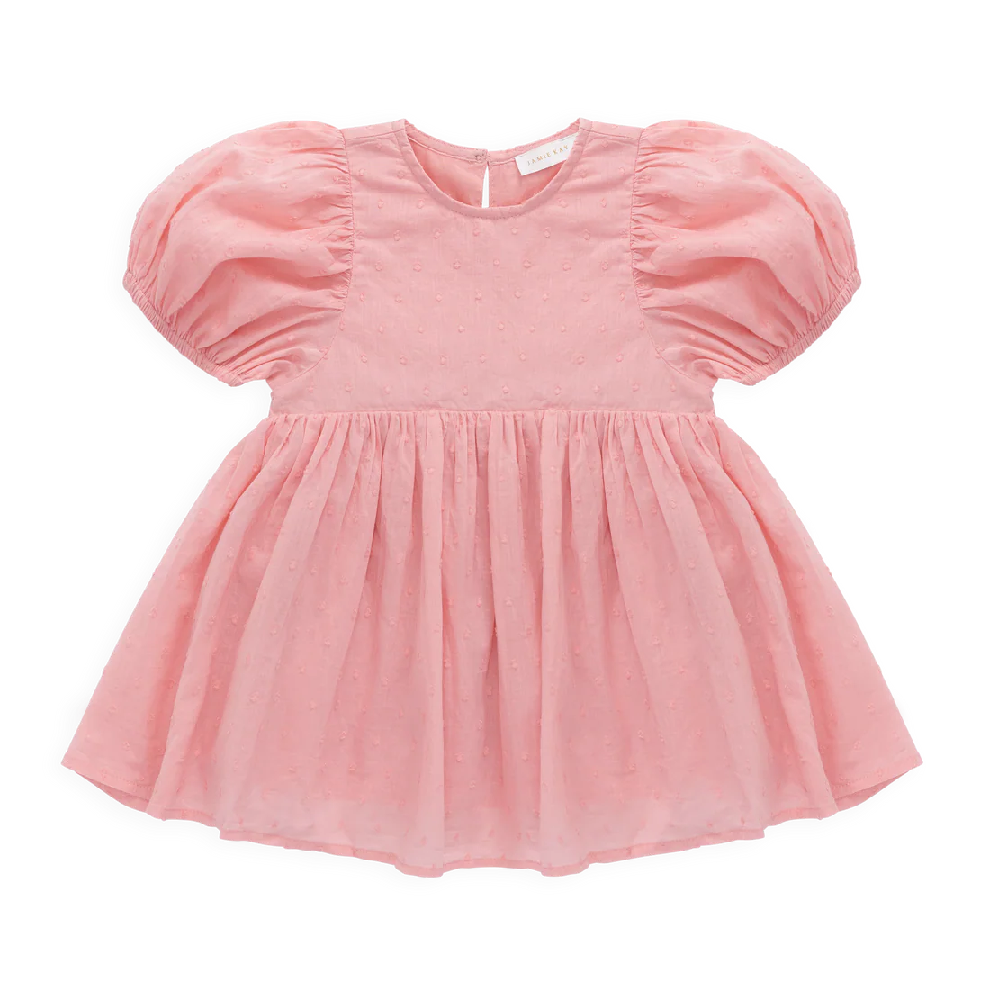 Organic Cotton Frannie Dress - Swiss Pink | Jamie Kay