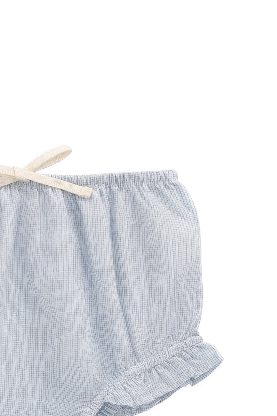 Organic Cotton Frill Bloomer - Petite Check | Jamie Kay