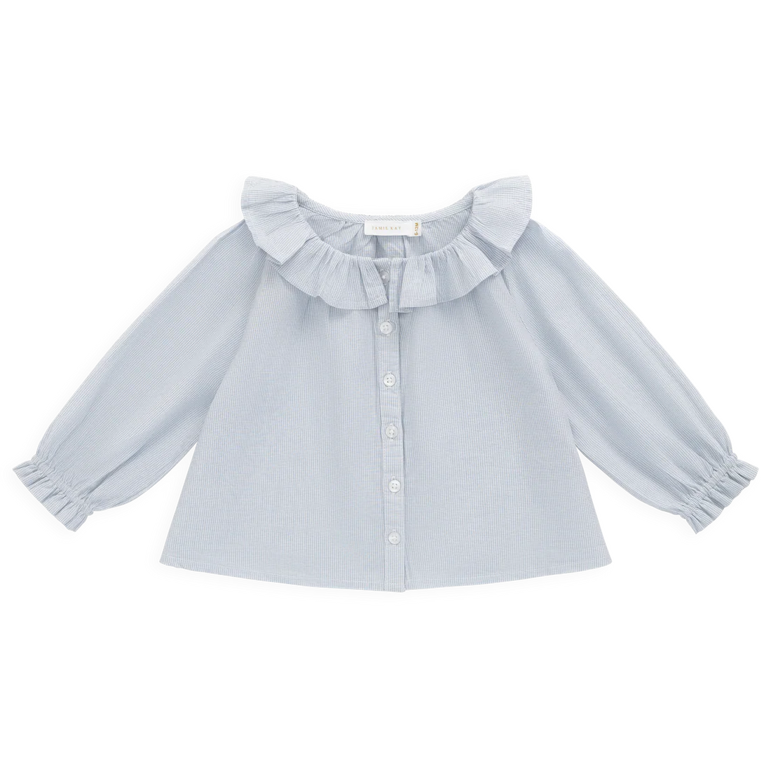 Organic Cotton Gaelle Top - Petite Check | Jamie Kay