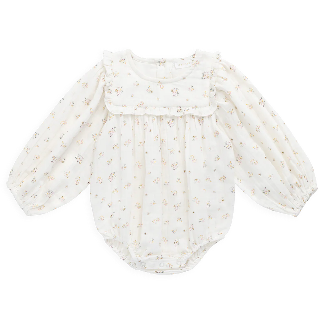 Organic Cotton Muslin Frances Playsuit - Ayla Whisper | Jamie Kay