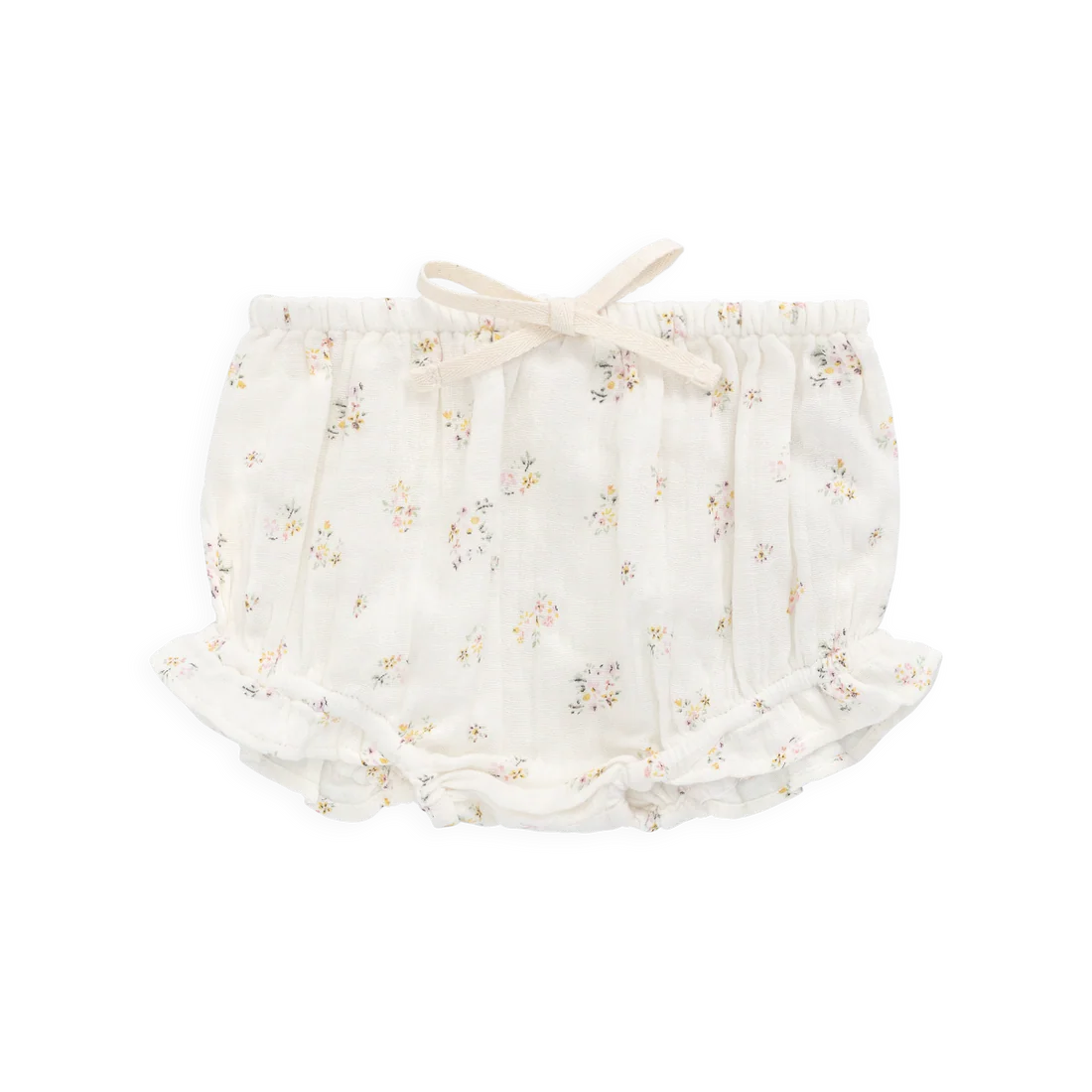 Organic Cotton Muslin Frill Bloomer - Ayla Whisper | Jamie Kay