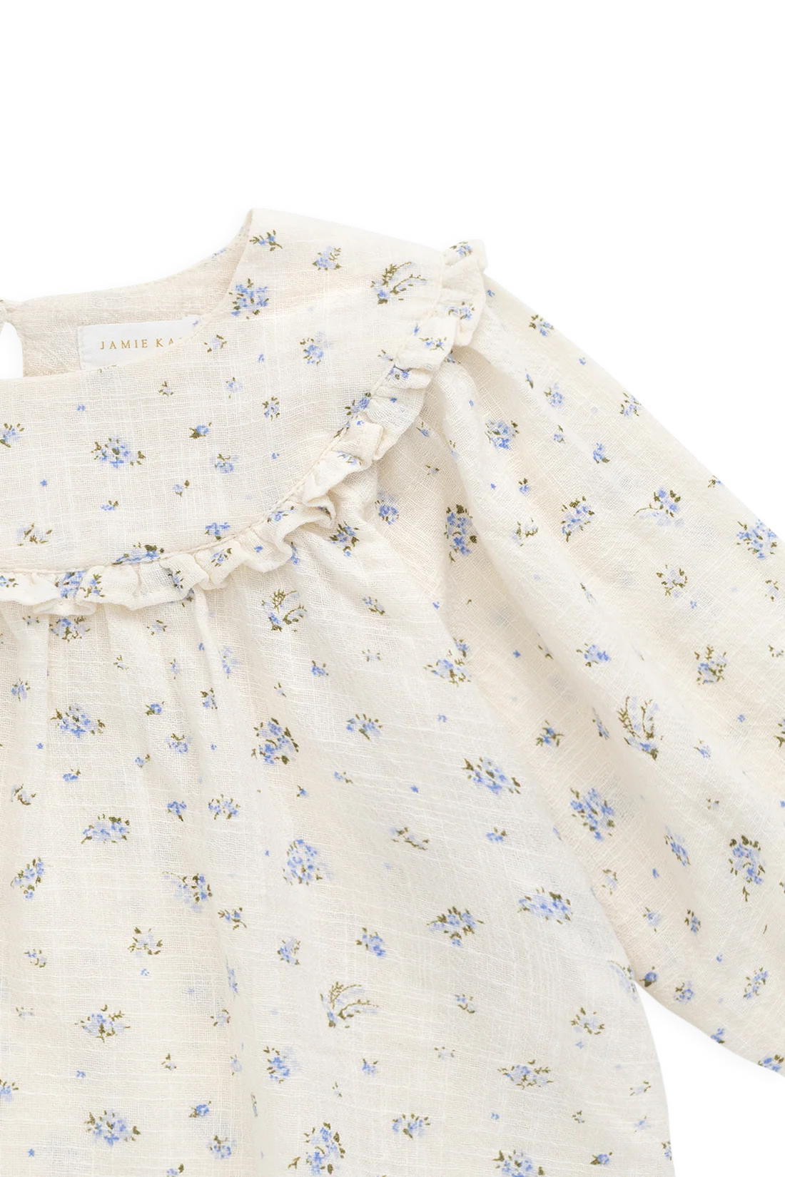 Organic Cotton Nathalie Blouse - Juniper Fields Blue | Jamie Kay