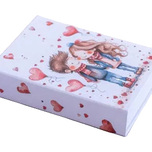 Jotter Pad – Valentines Couple with Hearts 3 | Creative Stuff