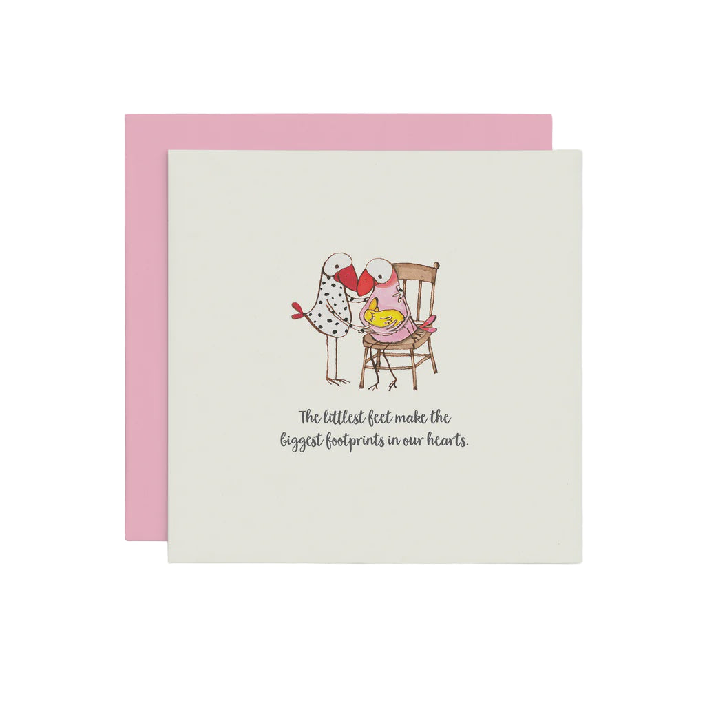 The littlest feet - Twigseeds Greeting Card | Twigseeds