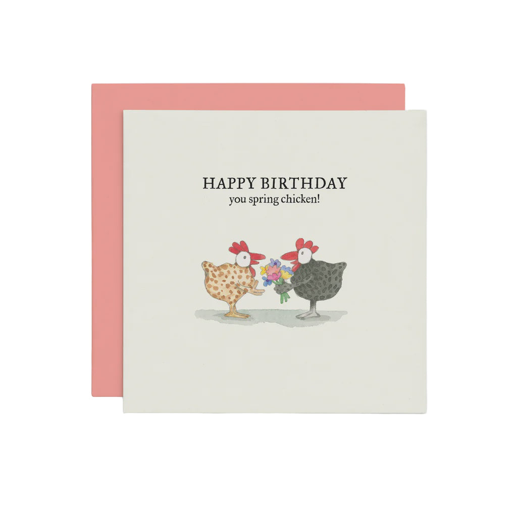 You Spring Chicken - Birthday Card | Twigseeds