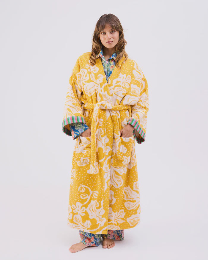 Elsternwig Fig Terry Bath Robe | Kip & Co x Anna Spiro